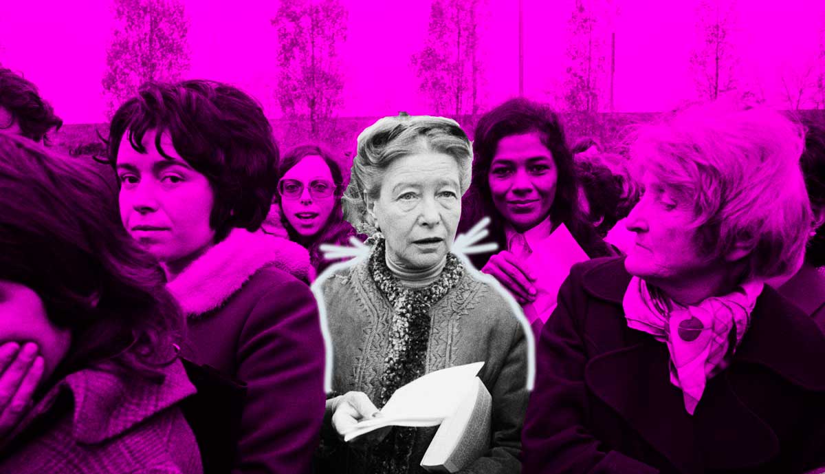 Simone de Beauvoir conquista de los derechos políticos de la mujer foto